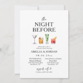 ディナーリハーサル&ドリンクの前夜 招待状 (正面)