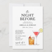 ディナーリハーサル&ドリンクの前夜 招待状 (正面)