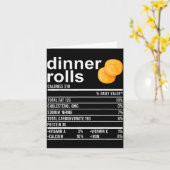 ディナーロールの栄養成分表示 アパレル ユニーク 感謝祭 カード (黄色い花)