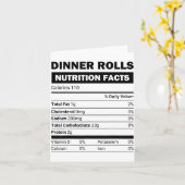 ディナーロールの栄養成分 家族向けのクリスマスプレゼント カード (黄色い花)
