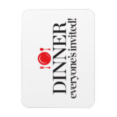 ディナー招待されズ マグネット (縦)