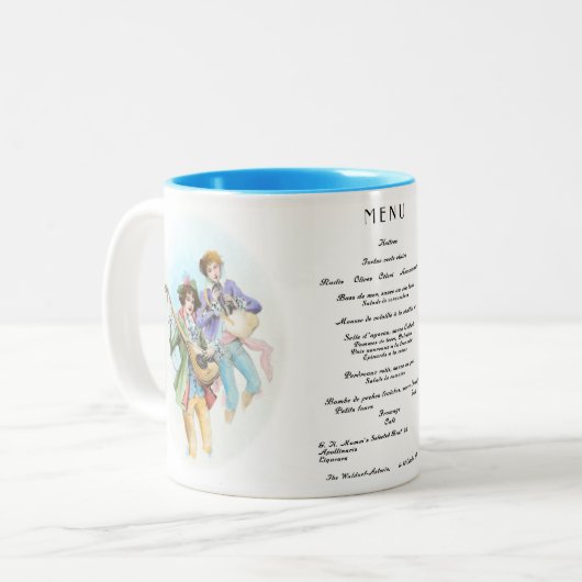 ディナー招待状アットザウォルドーフアストリアホテル1907 ツートーンマグカップ (正面左)