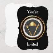 ディナー招待状テンプレート 招待状 (正面/裏面)