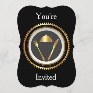 ディナー招待状空白のテンプレート 招待状