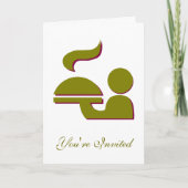 ディナー招待状 招待状 (正面)