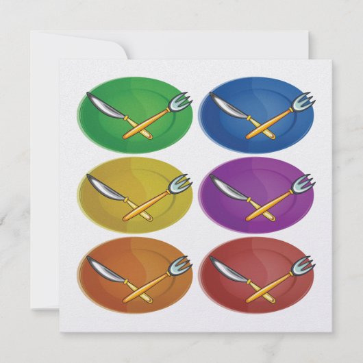 ディナー招待状 招待状 (正面)