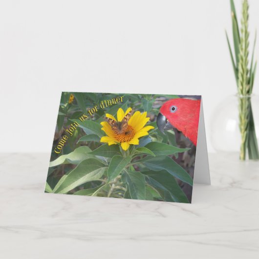 ディナー招待状 招待状 (正面)