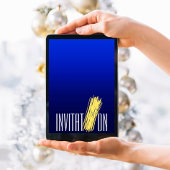 ディナー料理パーティーイタリアンスパゲティマリン 招待状