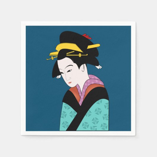 ディナー日本のパーティー スタンダードカクテルナプキン (正面)