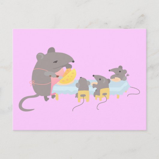 ディナー時間 ポストカード (正面)