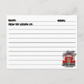 ディナー用ロードキルレシピカード ポストカード (裏面)