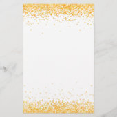 ディナー結婚メニュー白金ゴールド紙吹雪予算 チラシ (裏面)