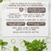 ディナー転がレシピティーキッチンタオル キッチンタオル (折り畳み)