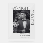 ディナー・ウェルカムの前の結婚夜 アクリルサイン (正面)