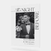 ディナー・ウェルカムの前の結婚夜 アクリルサイン (傾斜)