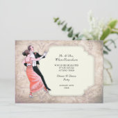 ディナー&ダンスパーティーヴィンテージ招待状 招待状 (スタンド正面)