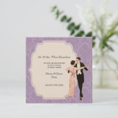 ディナー&ダンスパーティーヴィンテージ招待状 招待状 (スタンド正面)