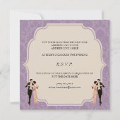 ディナー&ダンスパーティーヴィンテージ招待状 招待状 (裏面)