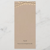 ディナー·プレイス·セッティング·サンキュー、クラフ素朴ト·カード プログラム (裏面)