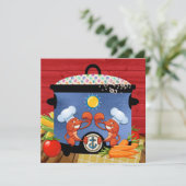 ディナー/ポットラック/ギャザリング招待状 招待状 (スタンド正面)