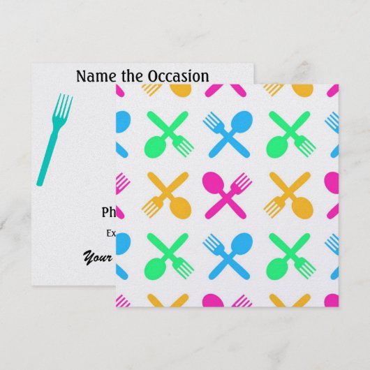 ディナー/ランチ/ BBQ - SRF 招待状 (正面/裏面)