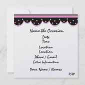 ディナー/ランチ – SRF 招待状 (裏面)