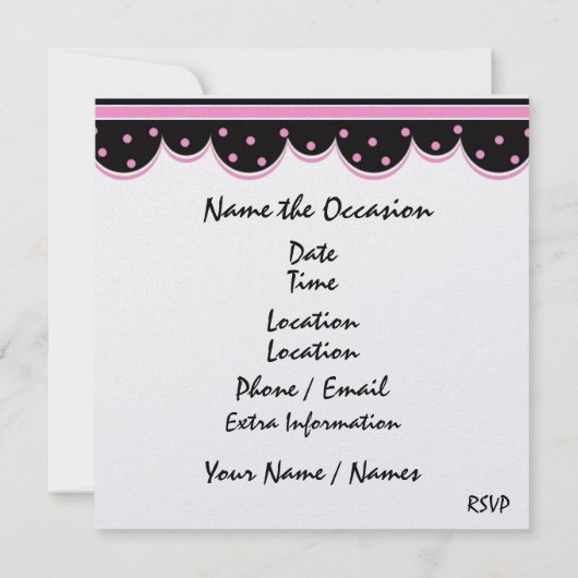 ディナー/ランチ – SRF 招待状 (裏面)