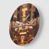 ディナーH ラージ壁時計 (傾斜)