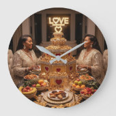 ディナーI ラージ壁時計 (正面)