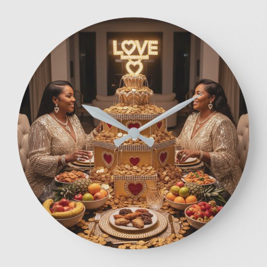 ディナーI ラージ壁時計 (正面)