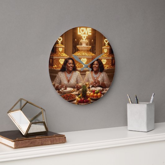 ディナーJ ラージ壁時計 (オフィス)