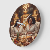 ディナーL ラージ壁時計 (傾斜)