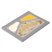 ディナ凍っていエピックキッチシュアートデザインおもしろい ノートブック (左側)