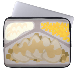 ディナ凍っていーノートおもしろいキッチュデザインケース ラップトップスリーブ