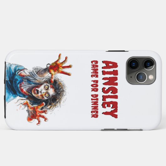 ディナ来ーゾンビクリーピーハロウィーン用 Case-Mate iPhoneケース (裏面(横))