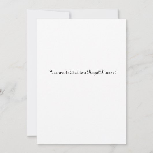 ディナ王室のー 招待状 (裏面)