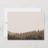 ディナ素朴ー付きウェディングRSVP、人数の出席 出欠カード (裏面)