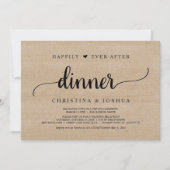 ディナ素朴ー結婚の後ずっと幸せに駆け落ち 招待状 (正面)