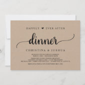 ディナ素朴ー結婚の後ずっと幸せに駆け落ち 招待状 (正面)