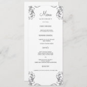 ディナ結婚ーメニューカード |グレイダマスクスタイル メニュー (正面/裏面)