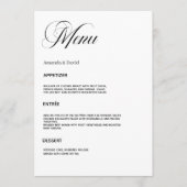 ディナ結婚ー メニュー (正面)