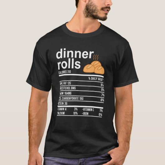 ディナ転がー栄養ファクト食品の感謝祭 Tシャツ (正面)