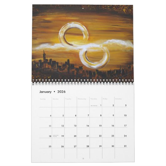 ディナSoker著現代美術2012のカレンダー カレンダー (1月 2026)