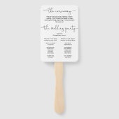 ディニティエレガンス結婚式 プログラム ハンドファン (裏面)