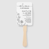 ディニティエレガンス結婚式 プログラム ハンドファン (正面)