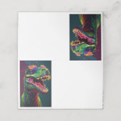 ディノおもしろいフォールド座席表 プレイスカード (外部開封)