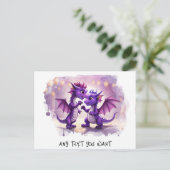 *~* ディノがダンスに誘う AP48 フォト ドラゴン ポストカード (スタンド正面)