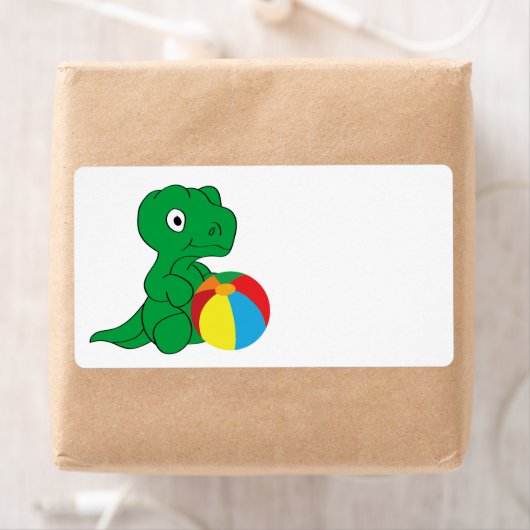 ディノとボール ラベル (インサイチュ)