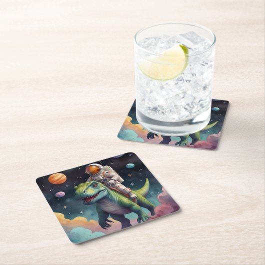 ディノの宇宙 スクエアペーパーコースター (インサイチュ)