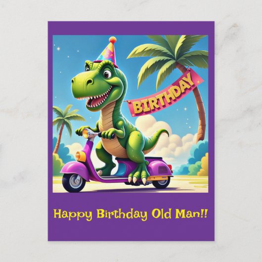 "ディノの誕生日ドライブ" ポストカード (正面)
